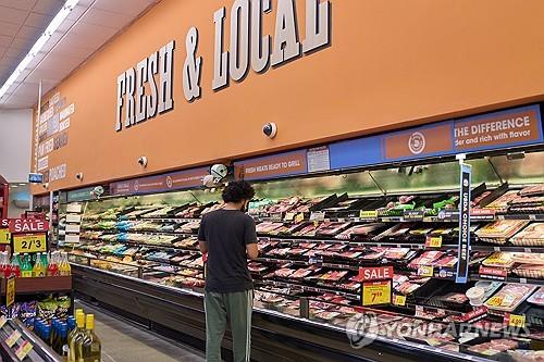 ▲ 미 로스앤젤레스의 한 슈퍼마켓. /EPA 연합뉴스