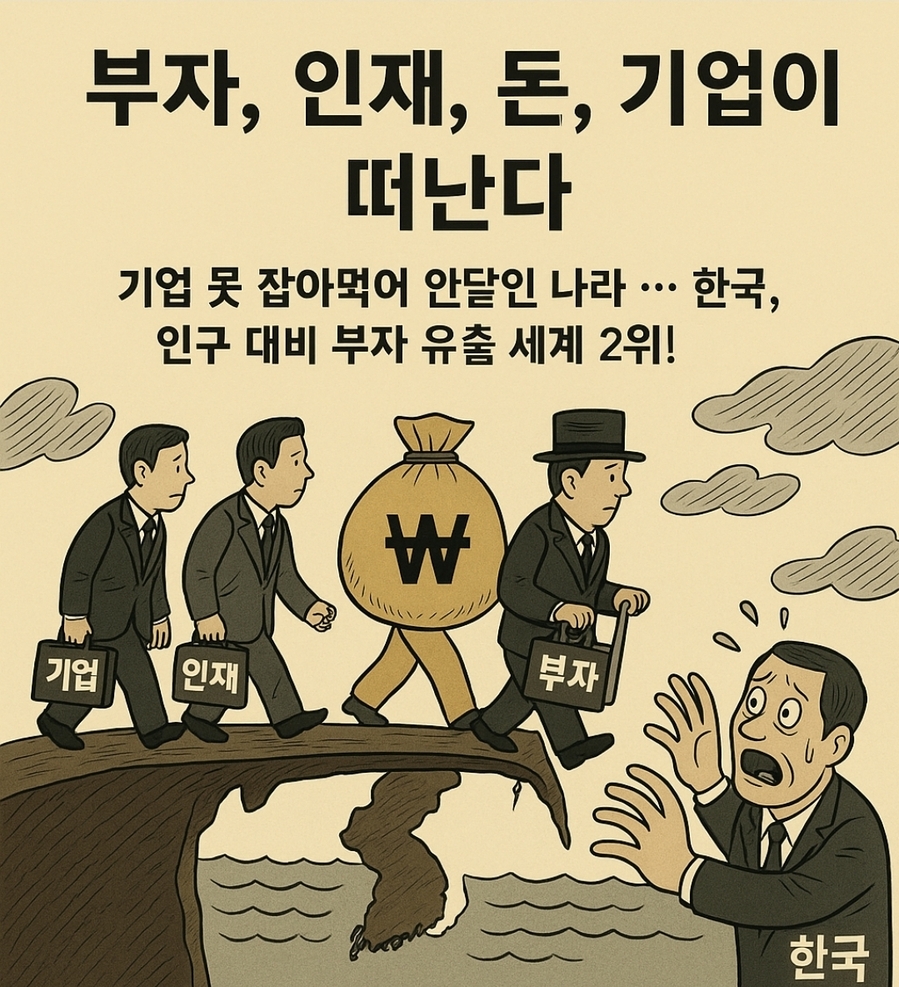 기업이 대한민국이다. 기업이 대한민국을 떠난다면? 대한민국 망한다. 김정은과 시진핑만 살판 난다. ⓒ 챗GPT