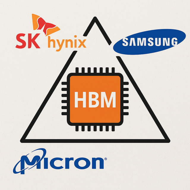 ▲ HBM 3사 이미지 ⓒ챗GPT로 생성