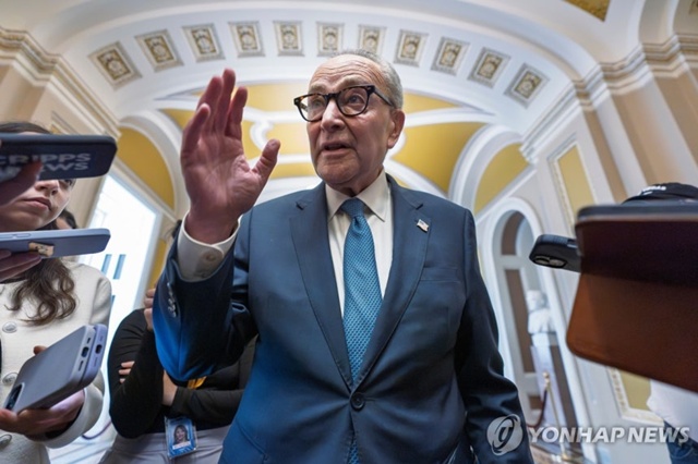▲ 척 슈머 미국 민주당 상원 원내대표. 250930 AP 연합뉴스 자료사진. ⓒ연합뉴스