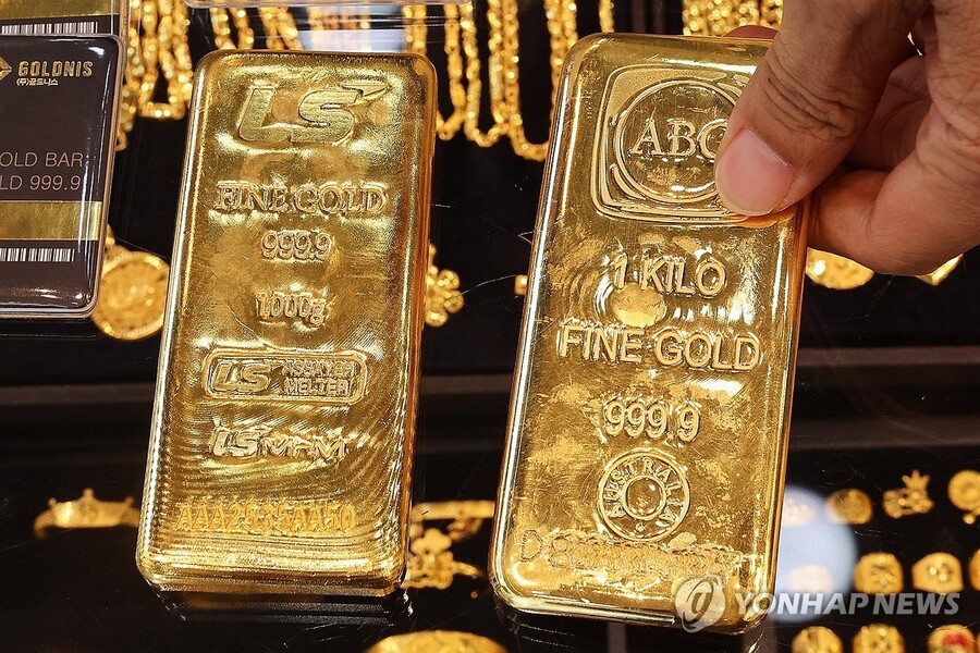 ▲ 국제 금값, 사상 최고치 기록 경신. ⓒ연합뉴스