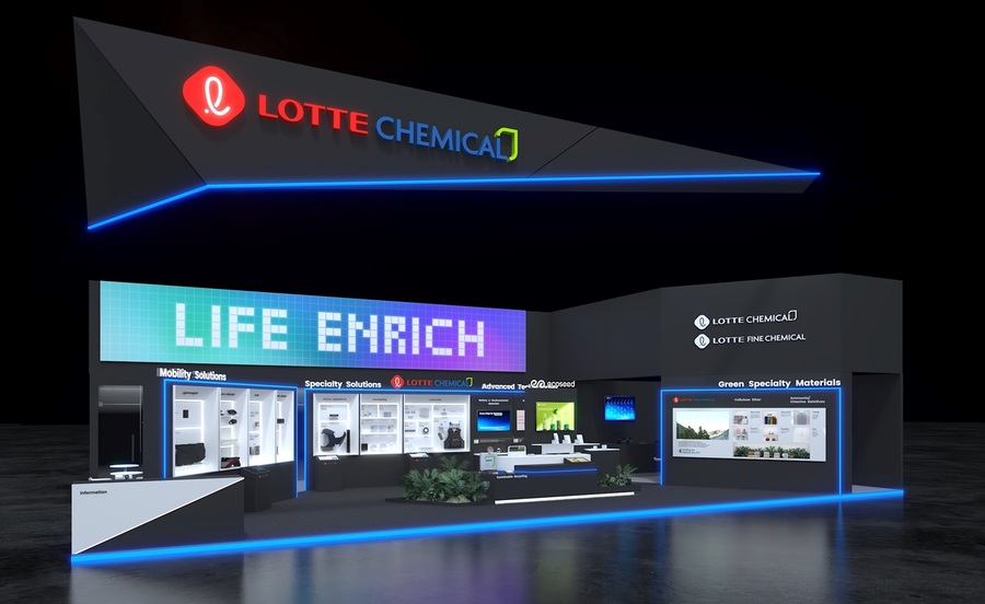 ▲ 롯데케미칼 세계 최대 플라스틱 산업 전시회 K 2025 참가 부스 ⓒ롯데케미칼