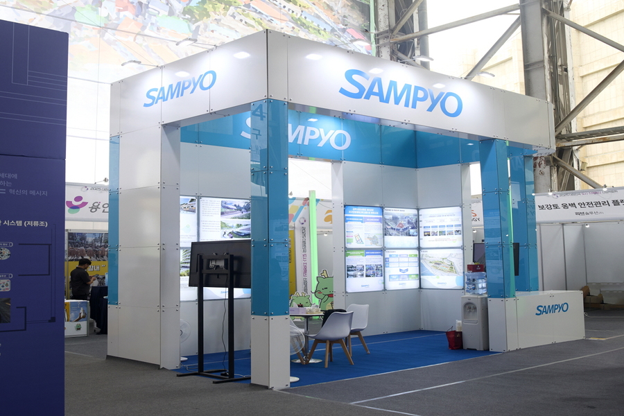 ▲ 이번 박람회에서 설치된 삼표그룹 부스 모습. ⓒ삼표그룹