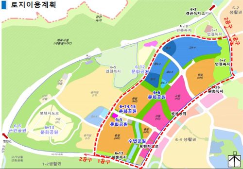 ▲ 세종 산울동 공원 1공구 준공 구간.ⓒ행복청