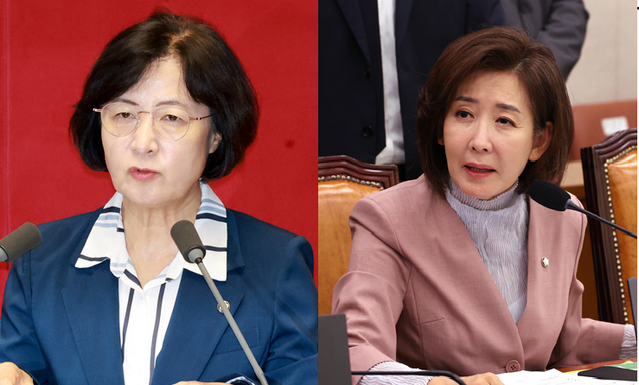 ▲ 추미애 더불어민주당 의원(왼쪽)과 나경원 국민의힘 의원(오른쪽). ⓒ뉴데일리