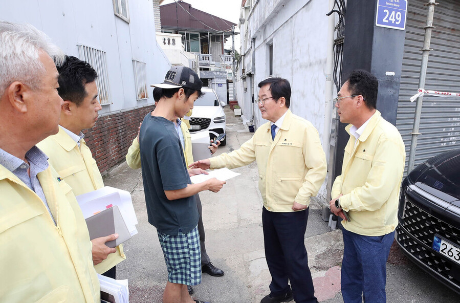 ▲ 주민대피 안내ⓒ광주시 북구청 제공