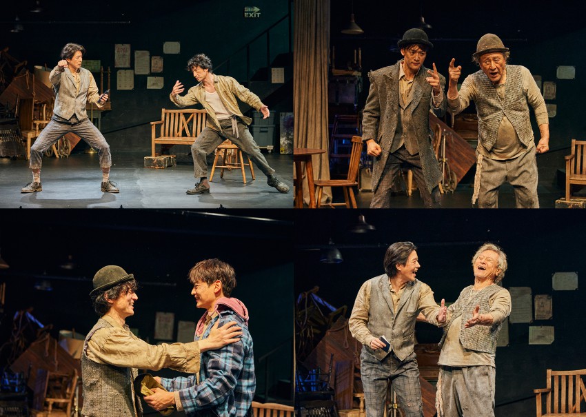 ▲ 연극 '고도를 기다리며를 기다리며' 공연.ⓒ파크컴퍼니