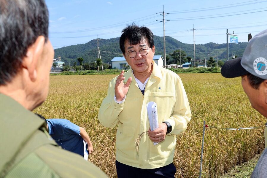 ▲ 벼 깨씨무늬병 총력 대응ⓒ장흥군 제공