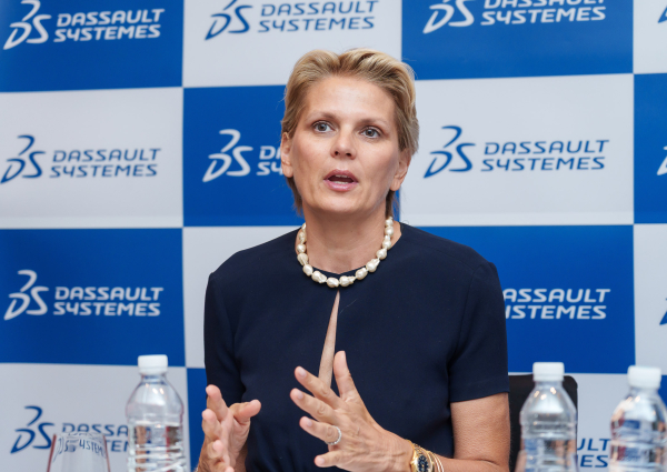 ▲ 빅투아 드 마제리(Victoire de MARGERIE) 다쏘시스템 기업가치, 마케팅 및 커뮤니케이션 부사장(Vice President Corporate Equity, Marketing & Communications). ⓒ다쏘시스템