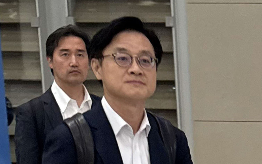 ▲ 이날 귀국한 김 장관이 한미 관세협상 등에 대한 질문에 답변했다. ⓒ연합뉴스