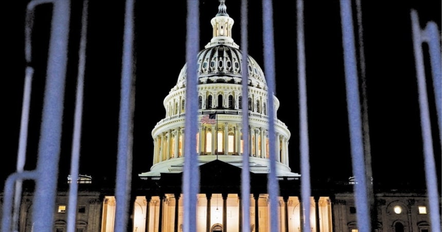 ▲ 셧다운 직전 미국 의회의사당 모습. ⓒ연합뉴스