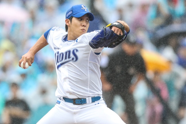 ▲ 원태인의 6이닝 무실점 호투를 앞세운 삼성이 NC를 넘고 준플레이오프에 진출했다.ⓒ삼성 라이온즈 제공