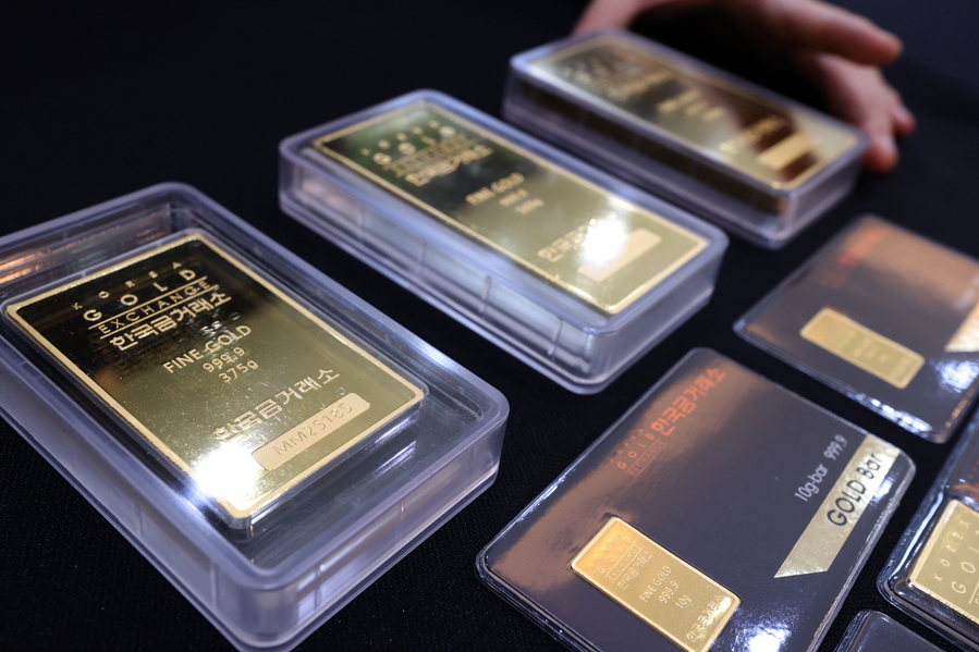 ▲ 금값 ⓒ연합