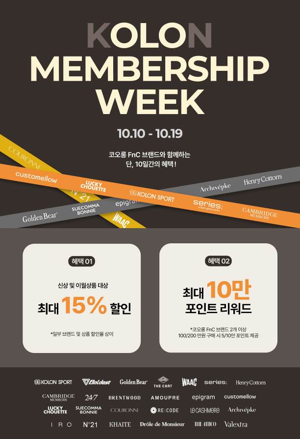 ▲ ⓒ코오롱인더스트리FnC부문