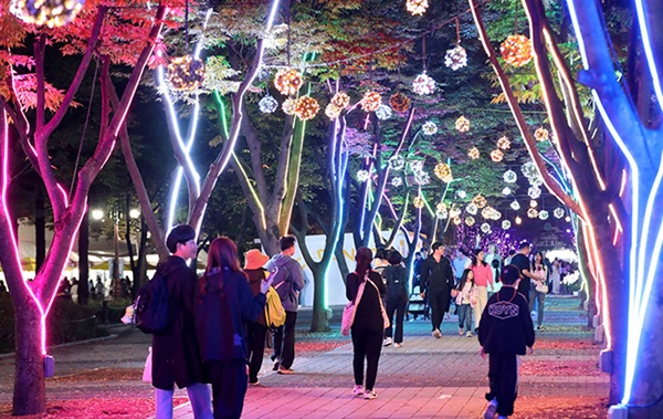 ▲ ‘2025 대전 서구 아트페스티벌’야간 행사 모습. ⓒ대전 서구