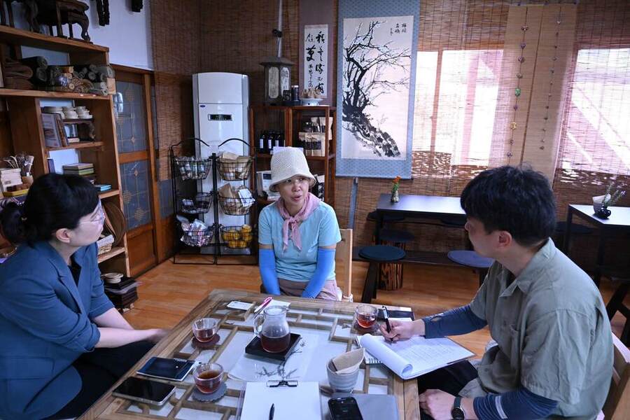 ▲ 농경문화유산 현장조사_장흥 청태전 전수자 인터뷰ⓒ전라남도 제공