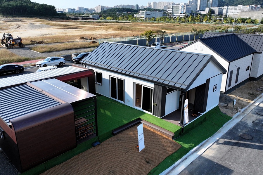 ▲ 경북도와 경북개발공사는 경북도청 신도시 2단계 부지 내에 모듈러 견본주택 시범단지를 조성해 본격적인 운영에 들어간다.ⓒ경북도