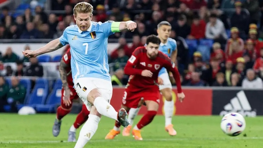 ▲ 더 브라위너의 멀티골을 앞세운 벨기에가 웨일스를 4-2로 무너뜨렸다.ⓒBBC 제공