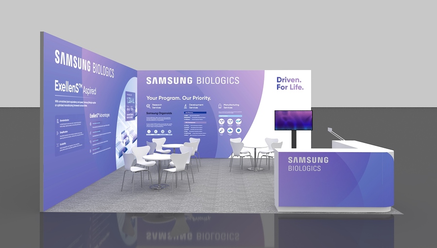 ▲ 바이오플러스-인터펙스 코리아 2025 삼성바이오로직스 부스 이미지. ⓒ삼성바이오로직스