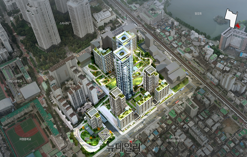 ▲ 광진구 자양동 227-147번지 일대 재개발 조감도 ⓒ서울시