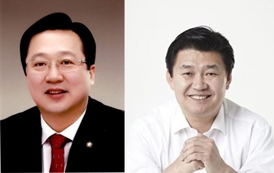 ▲ 왼쪽부터, 이장우시장, 정용기 한국지역난방공사 사장.ⓒ뉴데일리