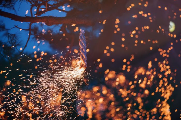 ▲ 지난해 영평사 낙화축제 모습.ⓒ영평사