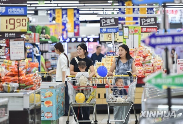 ▲ 중국의 한 식료품점. 신화 연합뉴스 자료사진. 250910 ⓒ연합뉴스