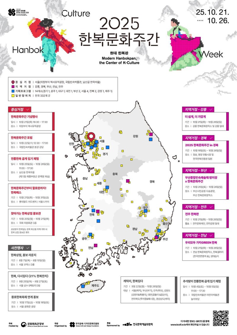 ▲ '2025 한복문화주간' 전체 프로그램 진행(안).ⓒ문체부