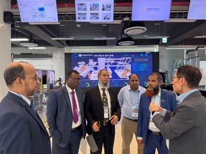 ▲ 방글라데시 교육부 대표단이 17일 한국기술교육대학교를 방문, 자국의 직업교육훈련 개혁사업 프로그램 운영 등에 관한 협력을 요청했다.ⓒ한기대