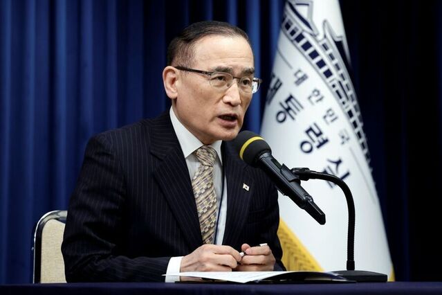 ▲ 위성락 국가안보실장이 17일 서울 용산 대통령실 청사에서 캄보디아 사태에 대한 정부의 대응 현황 관련 브리핑을 하고 있다. ⓒ뉴시스