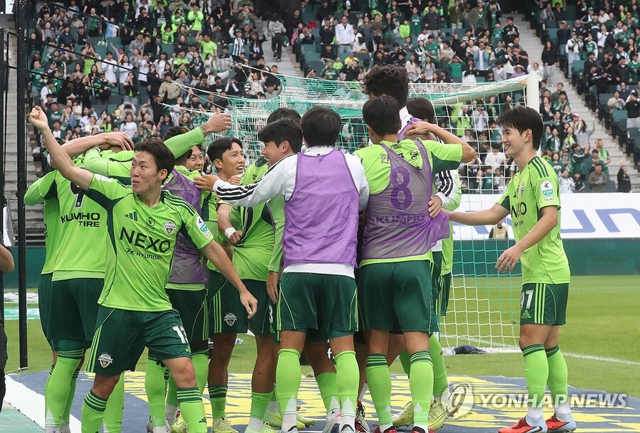 ▲ 전북이 수원FC에 2-0으로 승리하며 K리그1 조기 우승을 확정했다.ⓒ연합뉴스제공