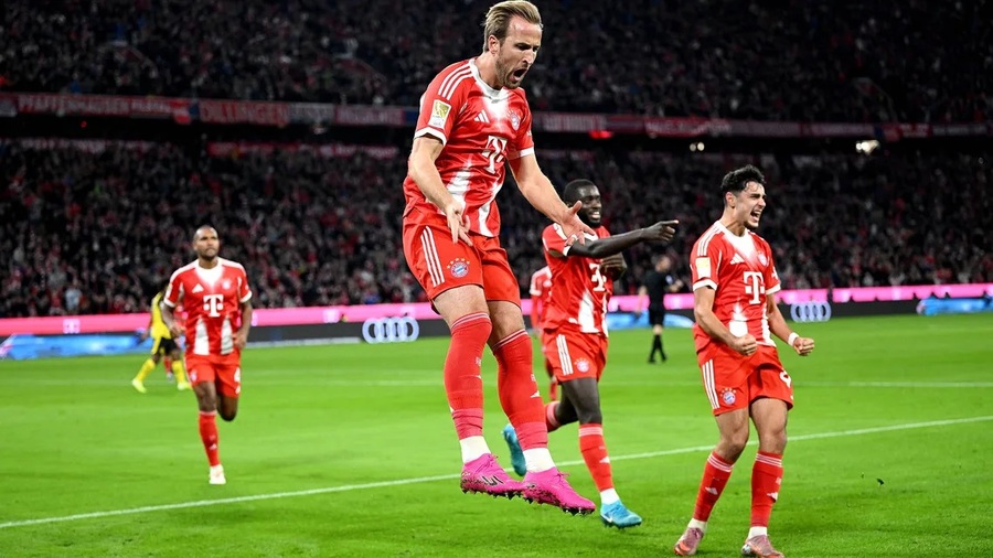 ▲ 케인의 리그 12호골이 터진 바이에른 뮌헨이 도르트문트를 2-1로 꺾었다.ⓒ분데스리가 제공