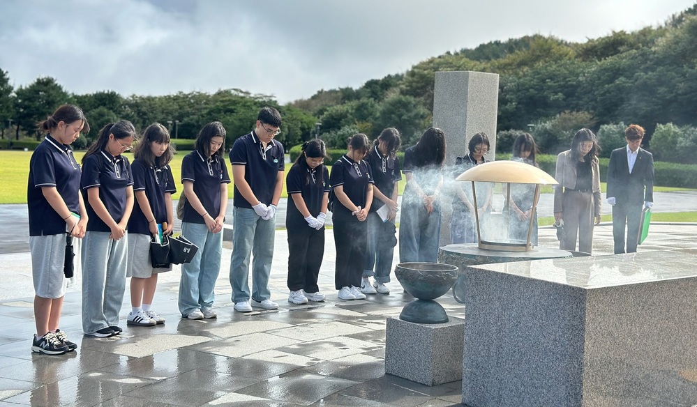 ▲ ‘제주4·3 사적지 탐방’ 프로그램 운영ⓒ광주 지산중학교 제공