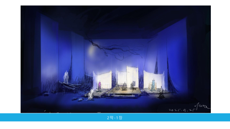 ▲ '화전가' 무대디자인 2막.ⓒ국립오페라단