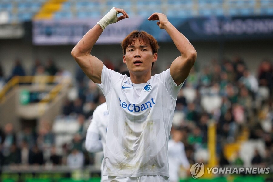 ▲ 헹크의 오현규가 A매치 득점 후 소속팀에 복귀해 1골 1도움 맹활약을 펼쳤다.ⓒ연합뉴스 제공