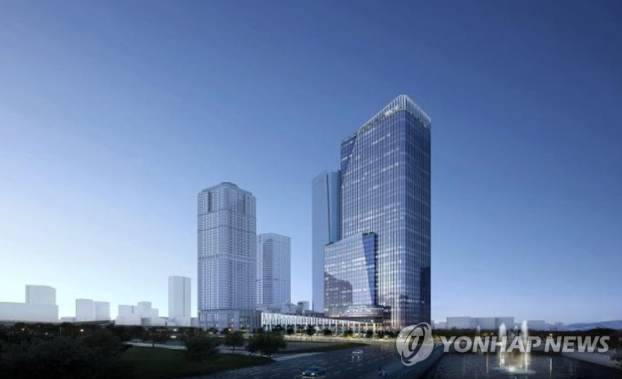 ▲ 국제수로기구(IHO) 인프라센터가 들어설 예정인 부산국제금융센터(BIFC) 3단계 부지 전경.ⓒ연합뉴스