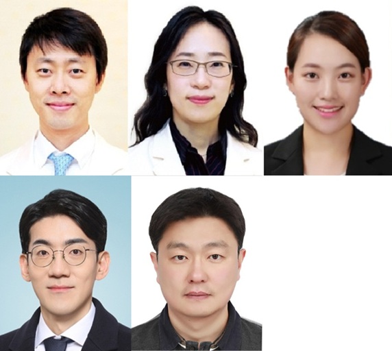 ▲ 왼쪽 위부터 시계방향으로 성균관대 원홍희 교수, 허희재 교수, 김혜진 연구원, 서울대 원성호 교수, 전북대 박경택 교수.ⓒ성균관대