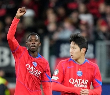 ▲ 이강인이 선발에서 제외된 PSG는 레버쿠젠에 7-2 대승을 거뒀다.ⓒ연합뉴스 제공