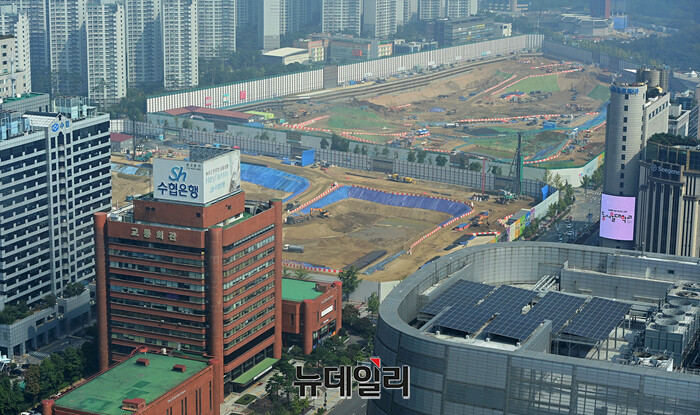 ▲ 서울의 한 복합개발 공사현장. ⓒ뉴데일리DB