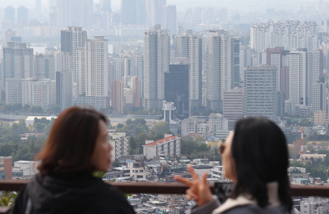 ▲ 서울 남산에서 바라본 아파트 단지ⓒ연합뉴스