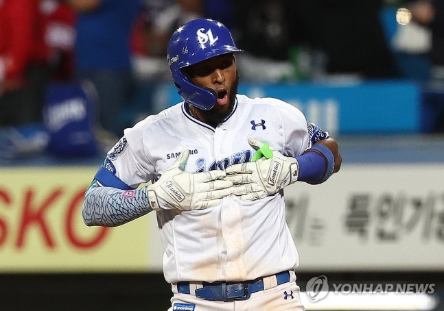 ▲ '홈런왕' 삼성의 디아즈가 침묵하고 있다. 디아즈는 한화와 PO 5차전 키플레이어로 주목을 받고 있다.ⓒ연합뉴스 제공