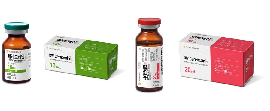 ▲ 뇌기능장애개선제 '세레브레인주' ⓒ대웅바이오