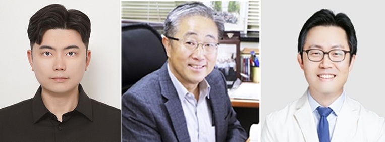▲ 공동연구팀. 왼쪽부터 한국외대 김정주 교수, 포스텍 조동우 특임교수, 은평성모병원 원재연 교수.ⓒ한국외대
