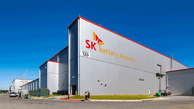 ▲ 미국 SK배터리아메리카 공장 모습ⓒSK온