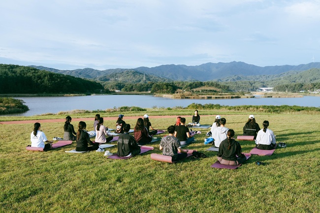 ▲ 요가 프로그램 모습. ⓒ양양군
