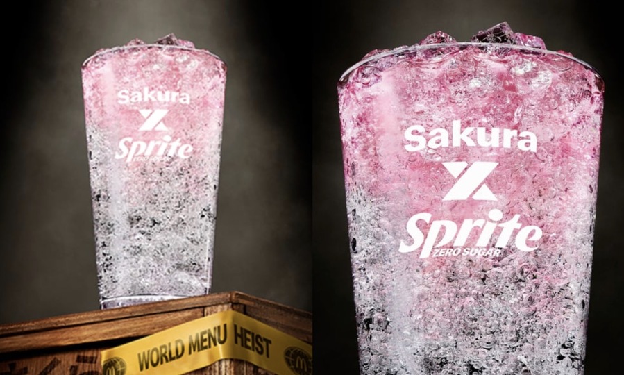 ▲ 맥도날드 일본의 '사쿠라 X 스프라이트'. ©맥도날드 UK
