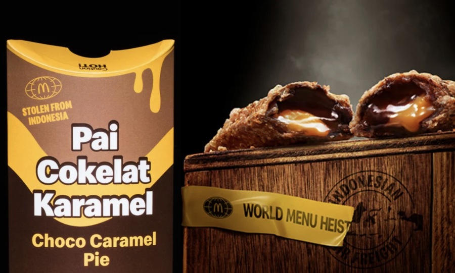 ▲ 맥도날드 인도네시아의 '초코 카라멜 파이'. ©맥도날드 UK