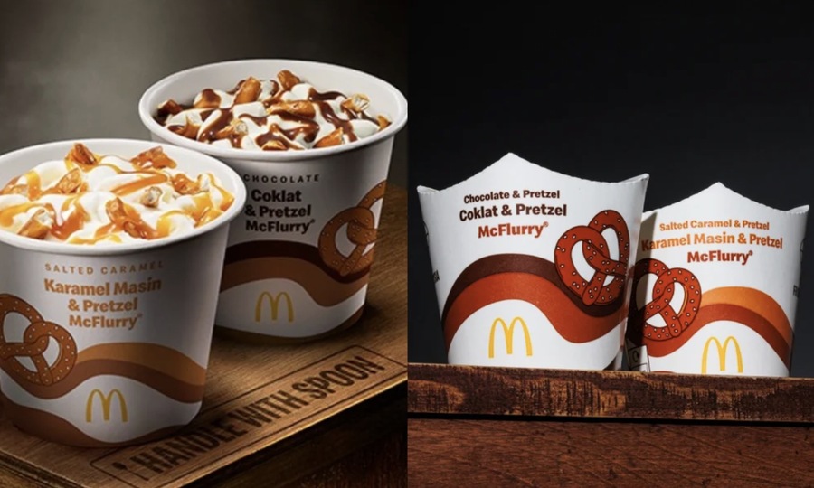 ▲ 맥도날드 말레이시아의 '초콜릿 프레첼 맥플러리'. ©맥도날드 UK