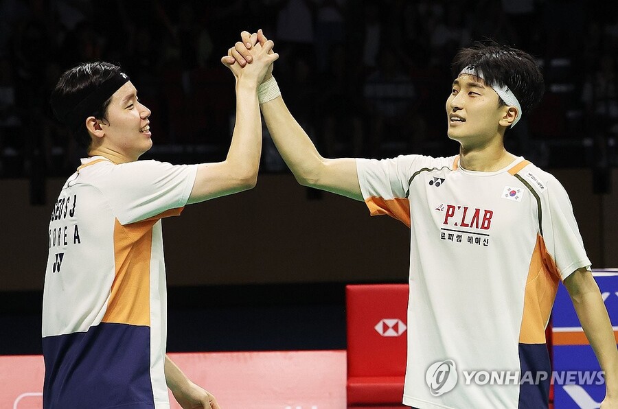 ▲ 배드민턴 '세계 최강' 김원호-서승재 조가 프랑스오픈을 제패하며 올해 9번째 우승을 합작했다.ⓒ연합뉴스 제공