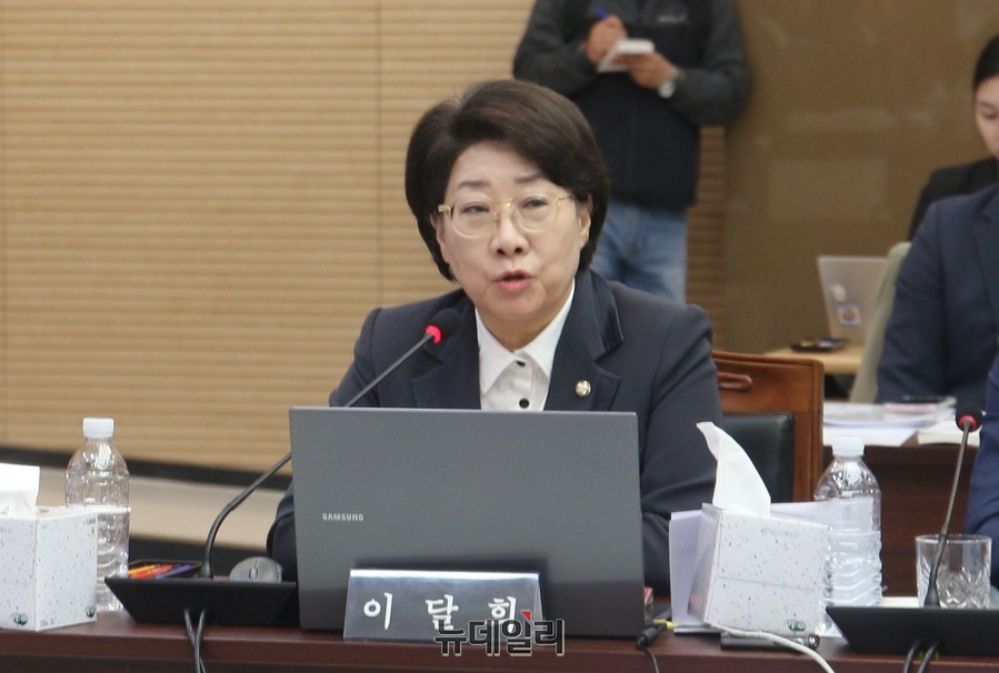 ▲ 이달희 의원은 27일 대구시청 산격청사에 열린 국회 행정안전위 국정감사 의사진행발언에서 동대구역 박정희 대통령 동상 설치와 관련된 여당 의원의 발언을 두고 “여당답지 않은 발언”이라고 비판했다.ⓒ뉴데일리